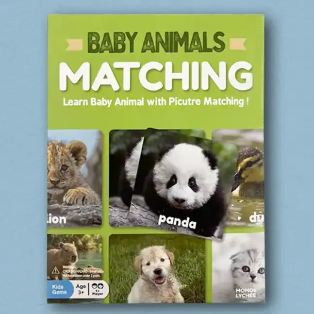 Juego de Emparejar Animales Bebés Frontal